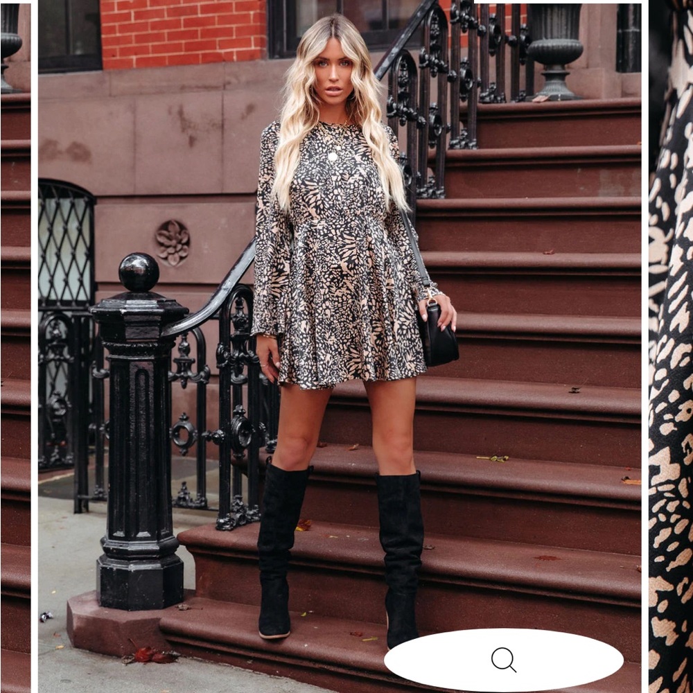 KENZIE PRINTED MINI DRESS